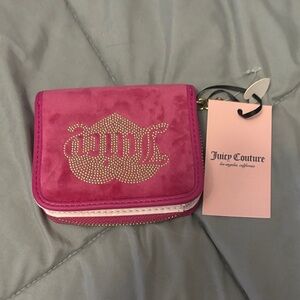 Juicy Couture Fuchsia Wallet with Gold Accents